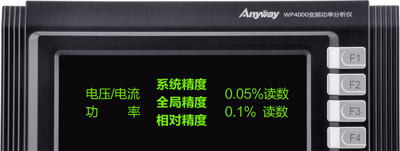 WP4000变频功率剖析仪的所有精度指标均可溯源